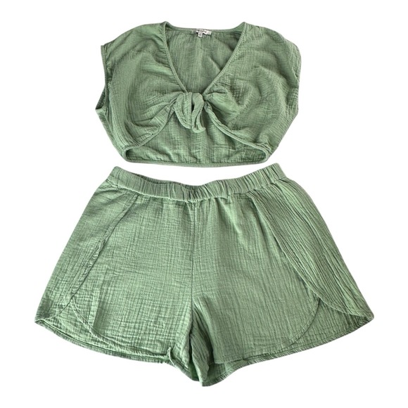 Madewell Other - Madewell Two-Piece Sage Green Lounge Set